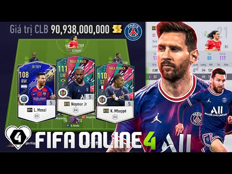 I Love Cầm 70 Tỷ Build Team PSG +5 Siêu Nhanh, Siêu Khéo Với Tam Tấu: MESSI, NEYMAR, MBAPPE BTB +5
