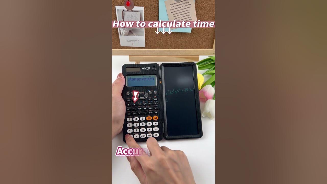 How to calculate time on a scientific calculator newyes youtube