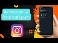 how to remove email from instagram account