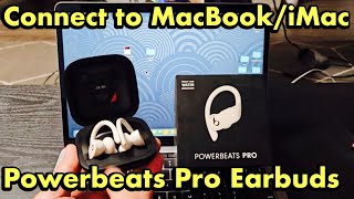 How to Connect Powerbeats Pro Earbuds to MacBook or iMac (Apple Computer)