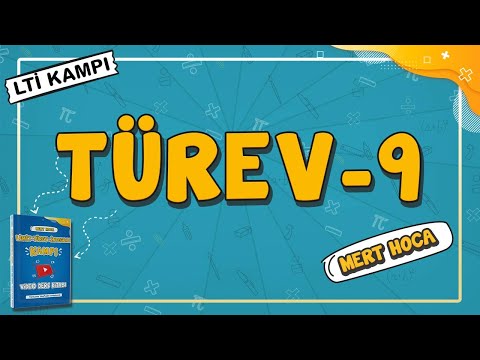 Türev-9 | Limit Türev İntegral Kampı | Mert Hoca (PDF) (Teğet ve Normal Denklemleri)