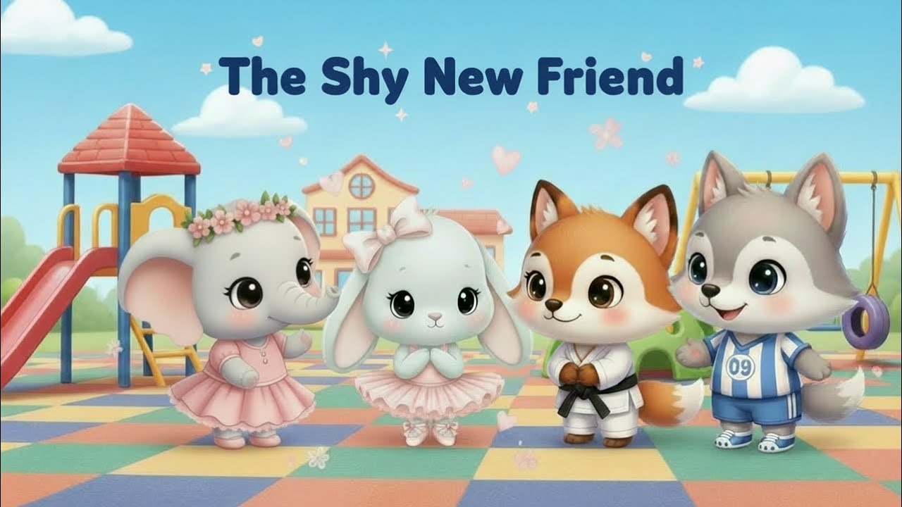 ⭐ The Shy New Friend 🐰 | A Sweet Story About Kindness & Making Friends