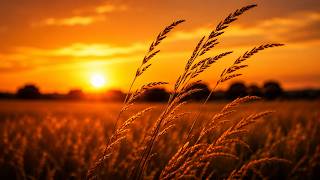 Golden Meadow Drift | 1 Hour Peaceful Field Ambience for Sleep, Study & Deep Focus
