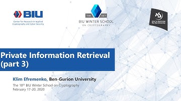Private Information Retrieval part 3- Klim Efremenko