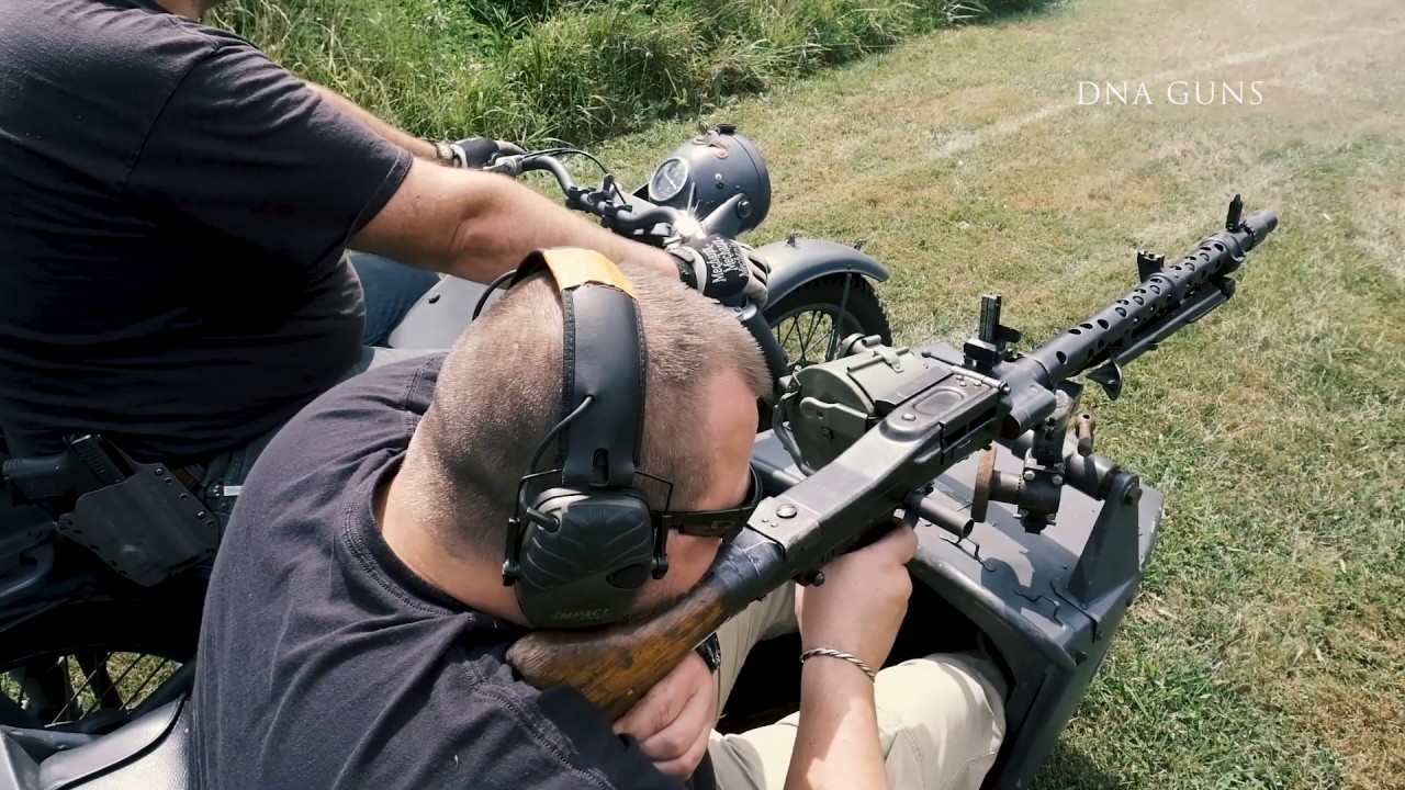 Motorcycle Machine Gunning - YouTube
