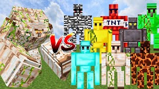 OP IRON GOLEM vs ALL GOLEMS | Minecraft Mob Battle