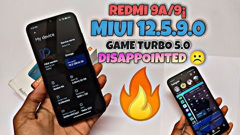 REDMI 9A/9i | MIUI 12.5.9.0 | GAME TURBO 5.0 🔥|| NOT BAD😔!!