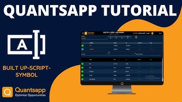 How to use Quantsapp || Built-up || Scrip || Symbol || #Options Analytics Tool