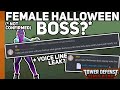 Female Halloween Boss? - Voice Line leak? - Tower Defense Simulator [Roblox]