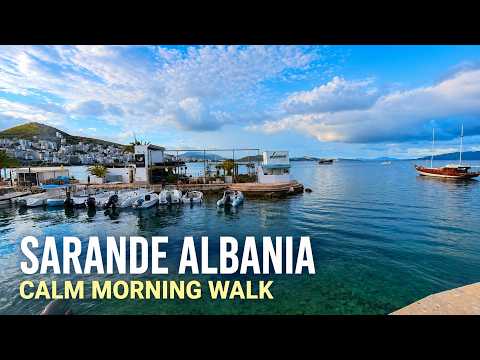 Sarande, Albania 🇦🇱 | 6AM Morning Walk Before Tourists Wake Up