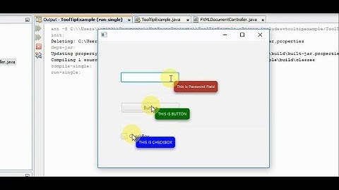 JavaFX Tool Tip | Change Background Color