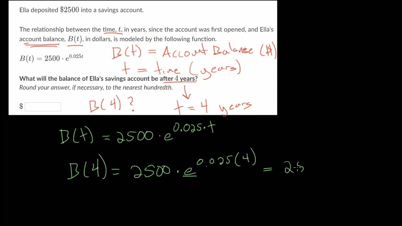 Exponential Model Word Problems Practice YouTube