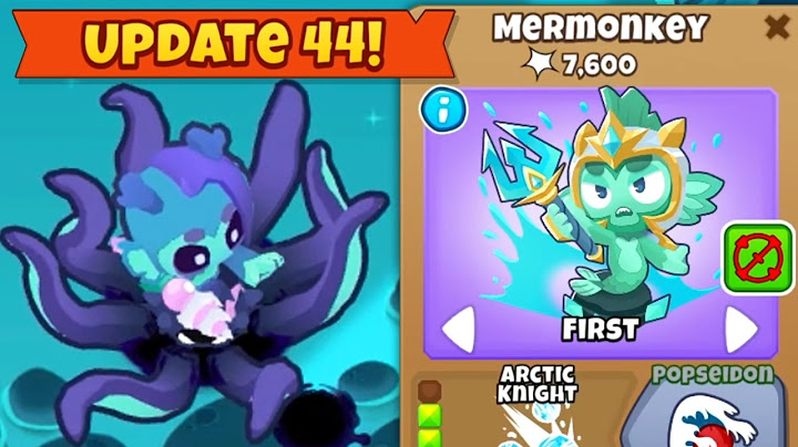 New TOWER in BTD 6! | Update 44.0 | Mermonkey!