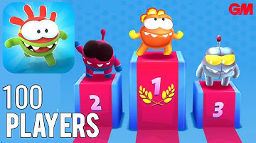 Om Nom: Run (by ZeptoLab) Android / iOS - multiplayer racing gameplay part 1 (100 players)