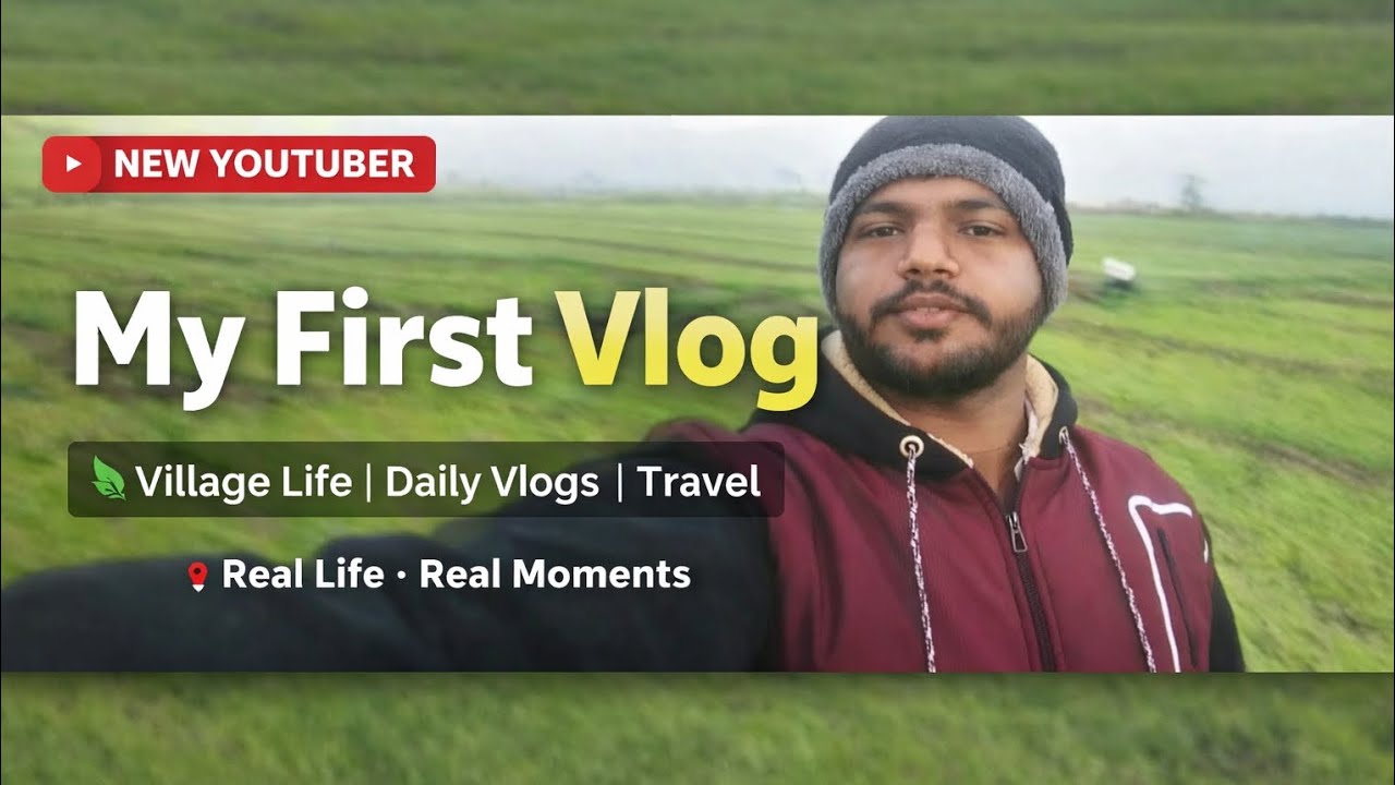 My First Vlog | Village Life 🌿 | New YouTuber - YouTube