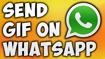 How can I upload a GIF to WhatsApp?