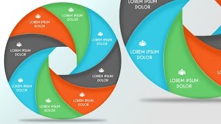 InfoGraphic Tutorial in Photoshop #26 – Circle in equal segments
