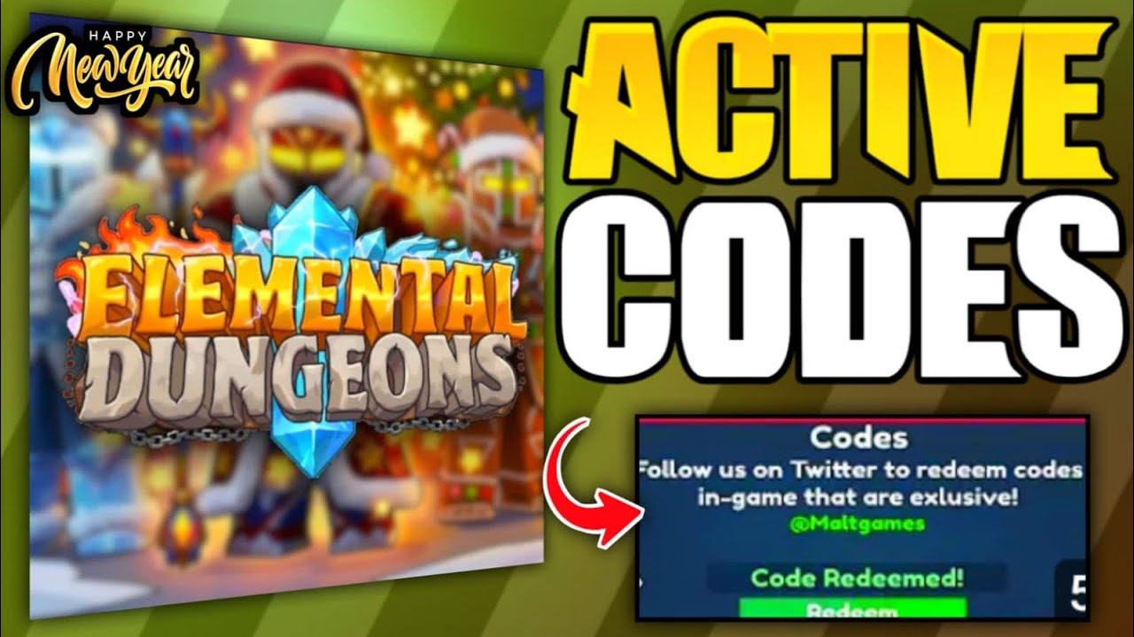 JAN ⚡UPD!*  CODES For Elemental Dungeons 2026 - Roblox Elemental Dungeons Codes 2026