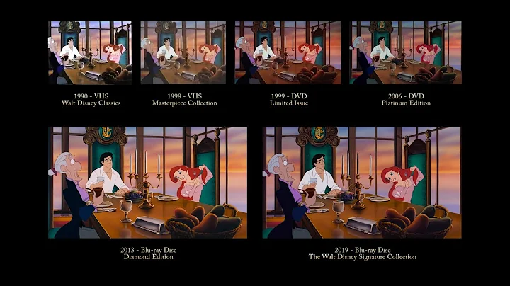 The Little Mermaid - Dinner Guest | 30 Years of Video Editions Comparison