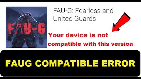 #FAUG Game Error | Your Device isn