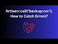 Laravel call artisan from app but check exit code