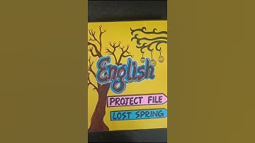 English Project On Lost Spring (Plight of street Children)Class12 #projects #lostspring #short