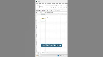 2 ways to create a number series. Which is your favorite? 💯 #excel #sheets