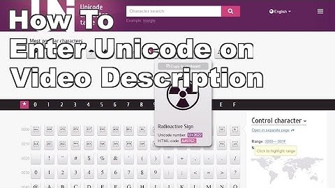How To enter Unicode on Youtube video description the easy way
