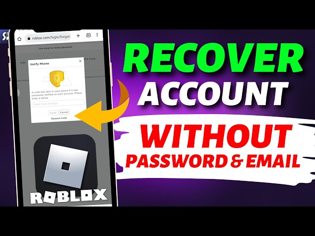 How to Recover Roblox Password Without Email or Phone Number!! -  Howtosolveit 