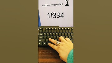 Coconut tree 🌴 shortcut symbol!#cocunut #tree #symbols #tech #asmr #windows #msword_computer