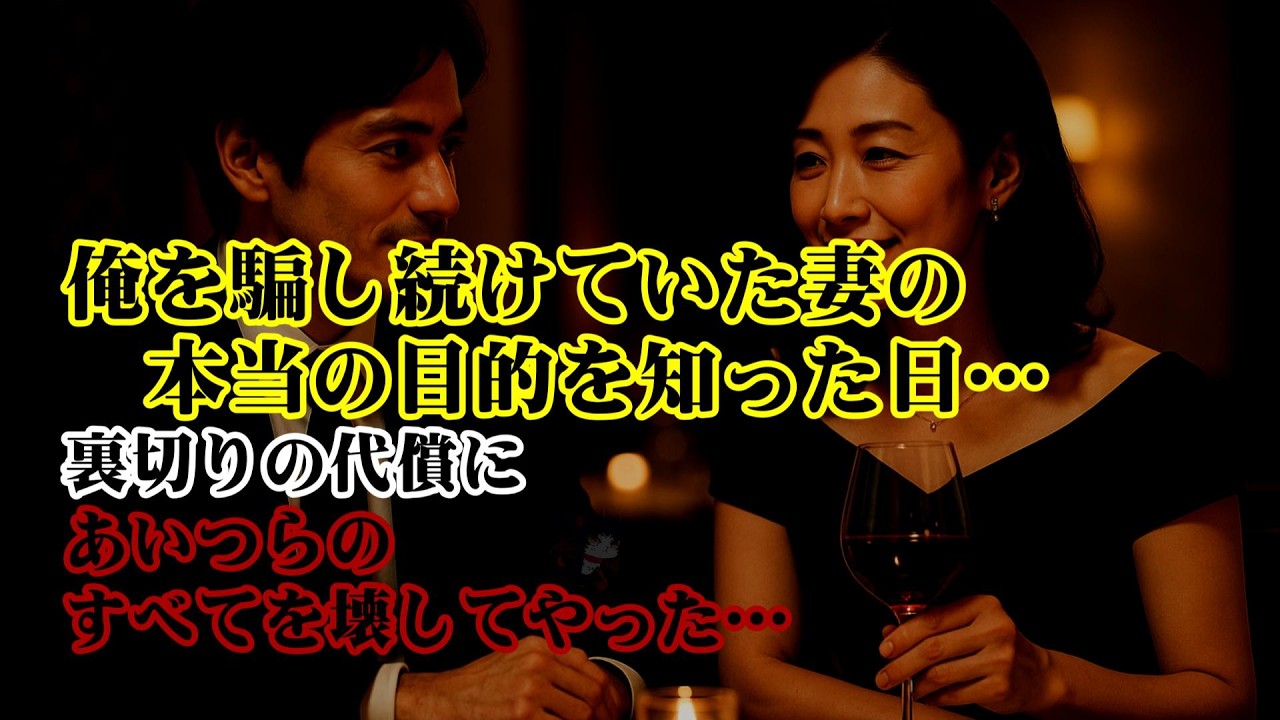 【離婚】俺を騙し続けていた妻の本当の目的を知った日、言葉を失った…→積み上げた年月を全否定した裏切りの代償にあいつらのすべてを壊してやった…【シタ妻】