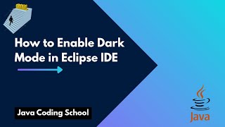 How to Enable Dark Mode in Eclipse IDE