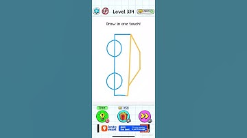 Level 334 of Braindom game draw in one touch