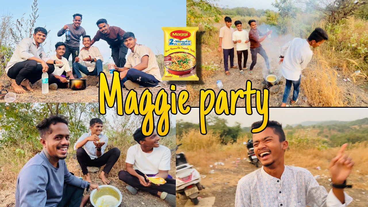 Maggie party  in jungle with friends 😍