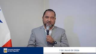 Concejo Municipal de San Miguelito del 7 de julio de 2026