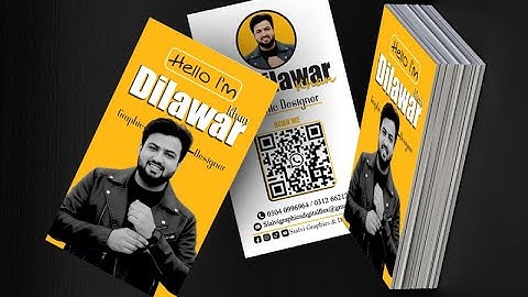 How to Design Professional Visiting Card in CorelDRAW | Business Card Design Tutorial