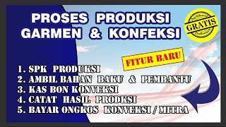 ALUR PROSES PRODUKSI GARMEN KONVEKSI APLIKASI GRATIS screenshot 2