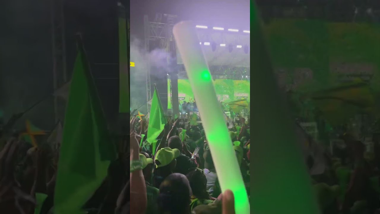 Andrew Holness Arrives At JLP Mass Rally
