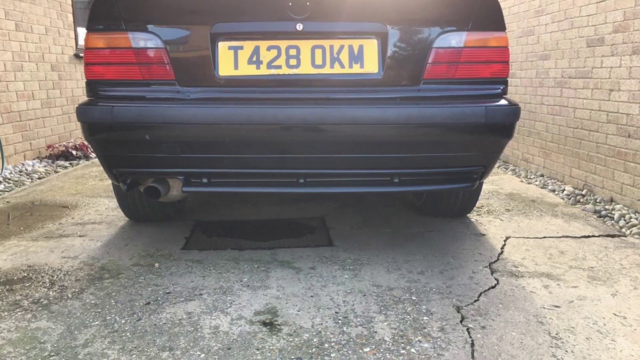 Bmw E36 318is exhaust YouTube