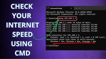 How to Check Internet Speed using CMD in windows 11