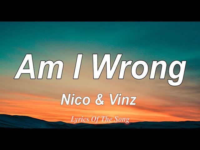 Nico And Vinz Am I Wrong Lyrics
