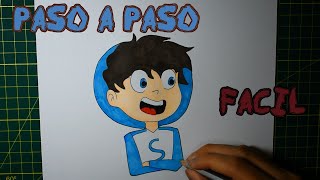 ▶ como DIBUJAR  a SPARTA356 kawaii PASO a PASO FACIL | DIBUJANDO a LOS COMPAS de MIKECRACK
