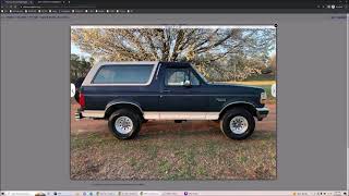 90s Ford Bronco shopping