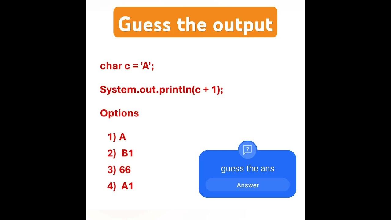 Guess the output | java interview questions #shorts #java - YouTube