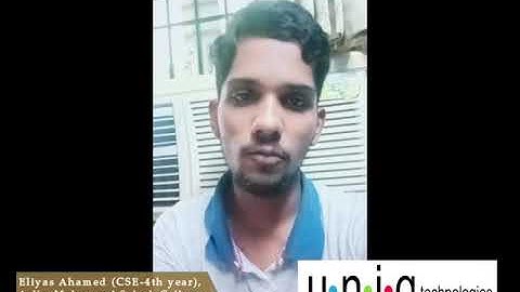 Android Internship in Chennai | Eliyas Ahamed Feedback | UNIQ