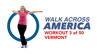 Walk Across America Workout | 3 of 50 | Vermont | Walk at Home Sweaty Beginner Quick Fitness 30 Min screenshot 5