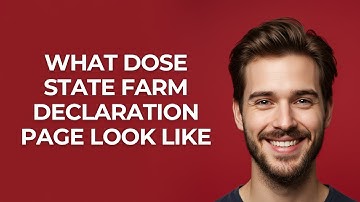 What Dose State Farm Declaration Page Look Like - GUIDE!