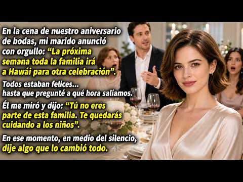 Mi marido me dijo en nuestro aniversario que no soy parte de la familia… y todo cambió después