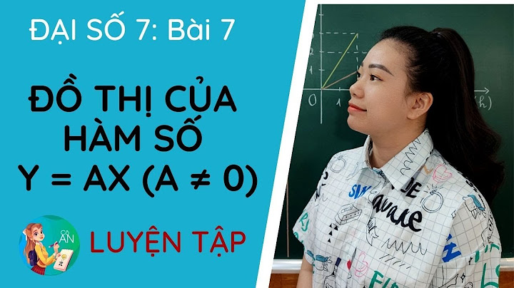 Toán 7 bài đồ thị của hàm số y ax