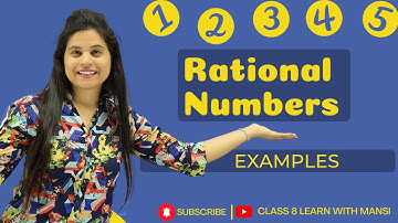 Examples New Book Class 8 Maths | Chapter 1 | Rational Numbers | NCERT